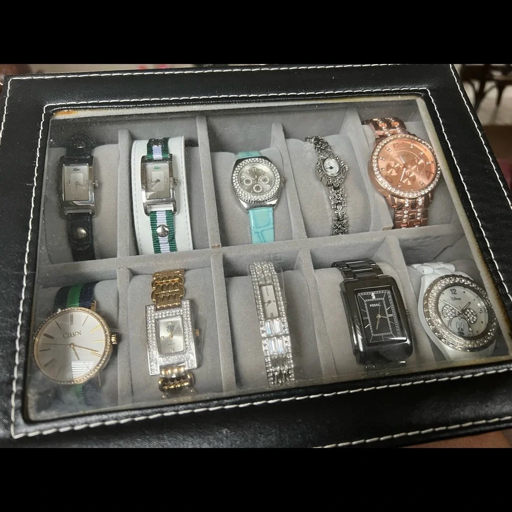 11 watches selling as a lot two Lacoste both with exchangeable band , Japan movt - Picture 3 of 17